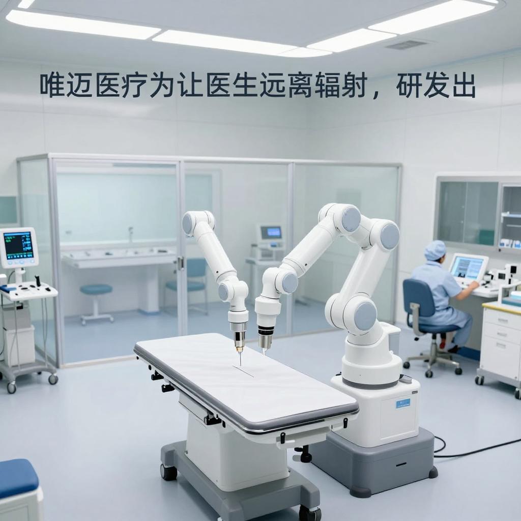 唯迈医疗为让医生远离辐射，研发出可远程操作的介入机器人
