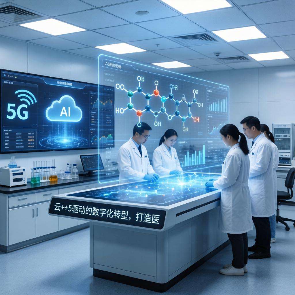 云+AI+5G驱动的数字化转型，打造医药健康产业生态链第一张图