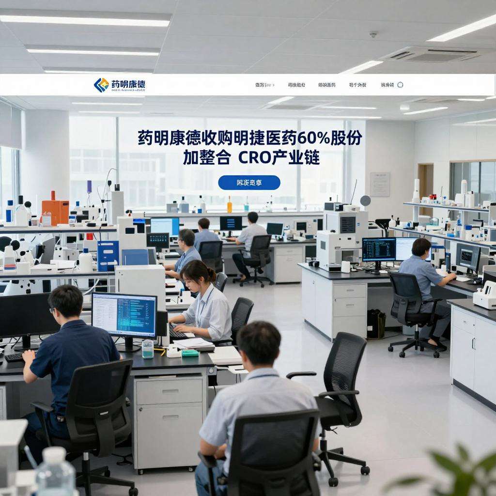 药明康德收购明捷医药60%股份，加速整合CRO产业链
