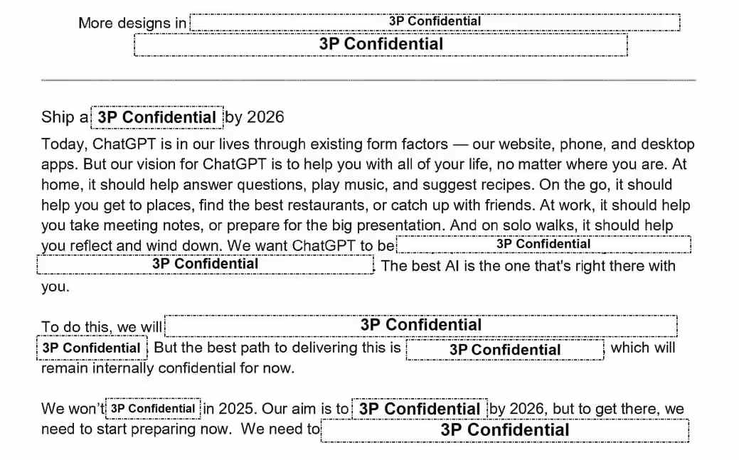 OpenAI 首款 AI硬件被曝 2026 年登场，ChatGPT 全面融入用户生活
