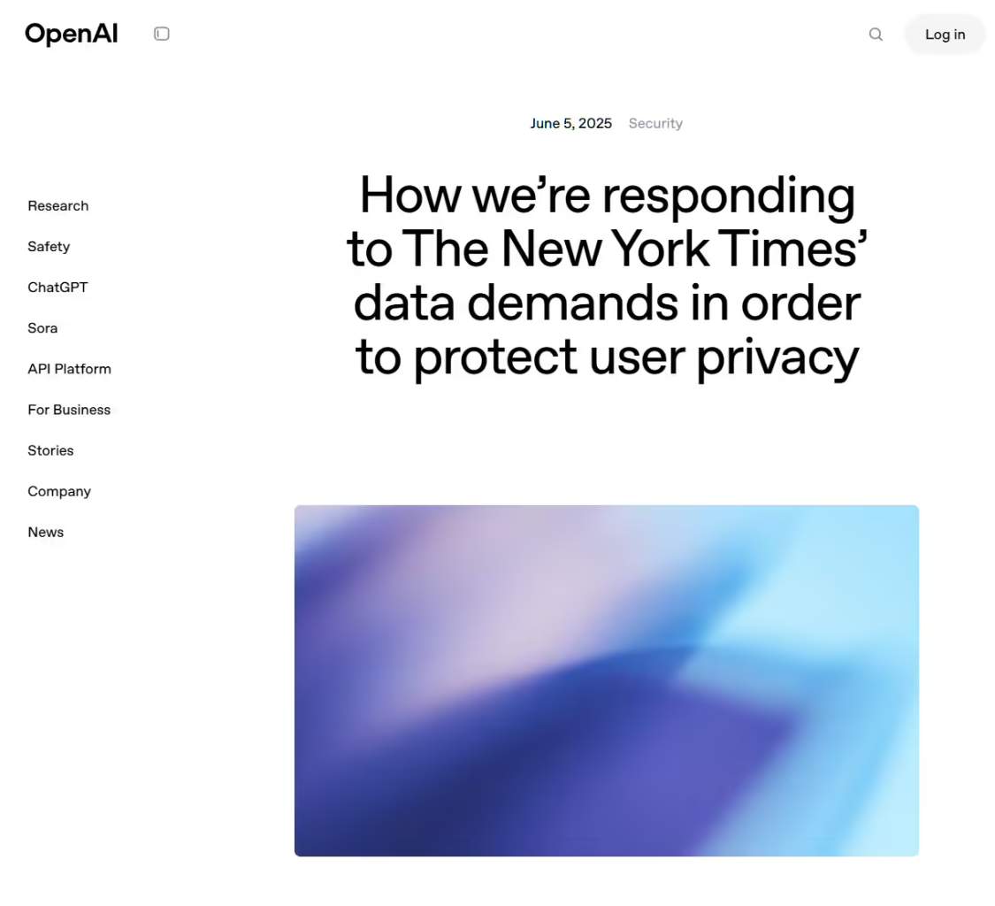 硬刚到底，OpenAI 将就《纽约时报》的诉讼请求提出上诉