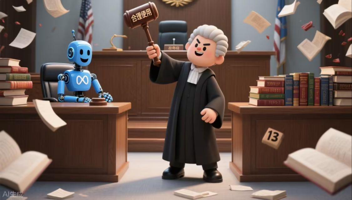 美法官裁定 Meta 用受版权保护书籍训练 AI 属合理使用，13 名作家起诉遭驳回