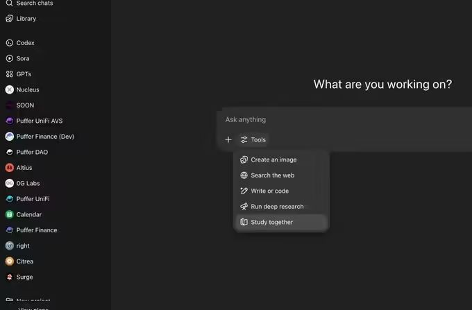 ChatGPT 推出“一起学习”功能：不直接给答案，引导用户自主思考