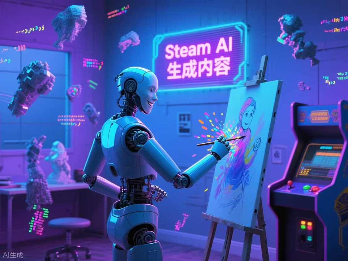 生成式 AI 大举进军游戏开发行业，Steam 上架作品中使用量激增 8 倍