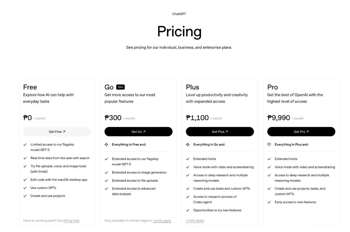 OpenAI 低价 ChatGPT Go 订阅计划扩张至亚洲 16 地，每月不到 5 美元