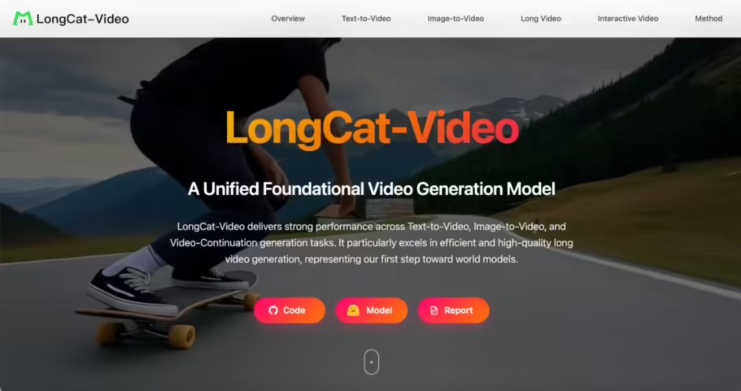 美团发布开源 LongCat-Video 视频生成模型，可稳定输出 5 分钟级内容