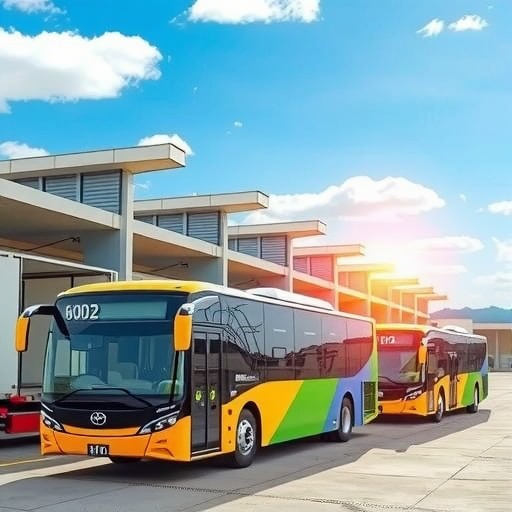 福田欧辉纯电城市客车批量交付本溪客运集团