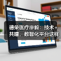 德荣医疗廖毅：技术+共建，数智化平台这样选