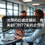 治理药价虚高顽疾:有关部门对77家药企查账(图2) 治理药价虚高顽疾:有关部门对77家药企查账(图2)