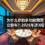 为什么你的多功能网页总翻车？2026年这3招让它真香（图3）