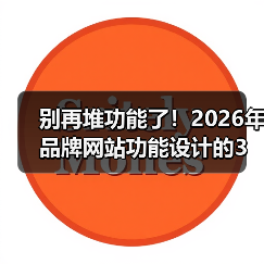 别再堆功能了！2026年品牌网站功能设计的3个生死线