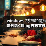 windows 7系统如何批量删除C盘log日志文件？windows 7系统批量删