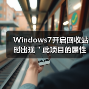 Windows7开启回收站时出现＂此项目的属性未知＂处理方法