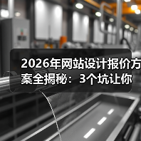 2026年网站设计报价方案全揭秘：3个坑让你多花2万冤枉钱