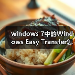 windows 7中的Windows Easy Transfer怎么使用？（图2）