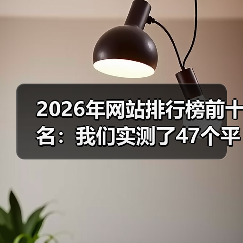 2026年网站排行榜前十名：我们实测了47个平台，这10个值得你花时间（图2）