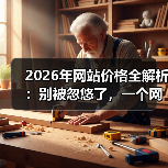 2026年网站价格全解析：别被忽悠了，一个网站到底该花多少钱？（图1）