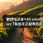 联想笔记本Y40 windows 7系统不定期死机的原因及解决方法（图2）
