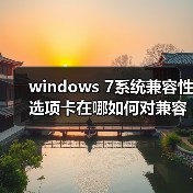 windows 7系统兼容性选项卡在哪如何对兼容性进行设置（图3）