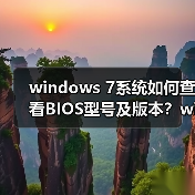 windows 7系统如何查看BIOS型号及版本？windows 7系统查看BIOS型（图3）
