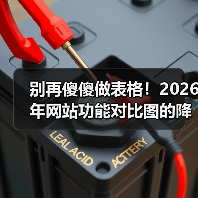 别再傻傻做表格！2026年网站功能对比图的降维打击法