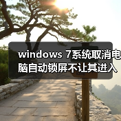 windows 7系统取消电脑自动锁屏不让其进入睡眠状态（图3）