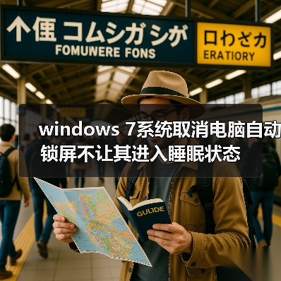 windows 7系统取消电脑自动锁屏不让其进入睡眠状态