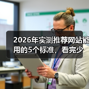 2026年实测推荐网站能用的5个标准,看完少走3年弯路(图2) 2026年实测推荐网站能用的5个标准,看完少走3年弯路(图2)