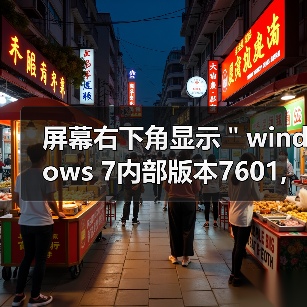 屏幕右下角显示＂windows 7内部版本7601,此windows副本不是正版（图4）