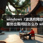 windows 7激活后网络服务出现问题怎么办 windows 7激活后网络服（图4）