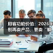 顾客功能价值：2026年别再卖产品，要卖“解决问题的承诺”