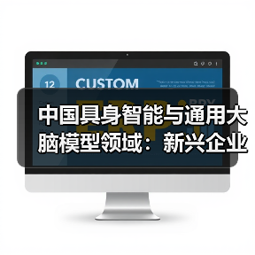中国具身智能与通用大脑模型领域：新兴企业与初创公司的崛起