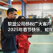 软盟公司恭祝广大客户2025年春节快乐，蛇年共创辉煌！