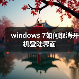 windows 7如何取消开机登陆界面