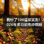 我炒了100道菜实测！2026年多功能电炒锅排行榜前十名，选错至少吃灰三年