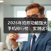 2026年拍照功能强大的手机排行榜：实测这5款让单反吃灰