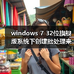 windows 7 32位旗舰版系统下创建批处理来实现一键解锁注册表的方（图2）