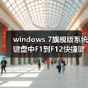 windows 7旗舰版系统键盘中F1到F12快捷键的作用详解（图2）
