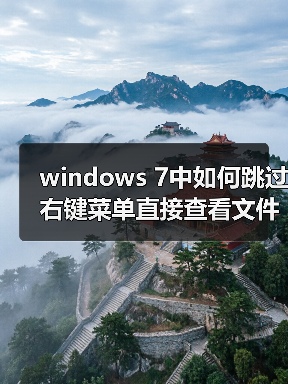 windows 7中如何跳过右键菜单直接查看文件属性（图3）