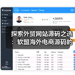 探索外贸网站源码之选：软盟海外电商源码的独特魅力
