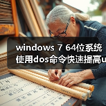 windows 7 64位系统使用dos命令快速提高u盘传输