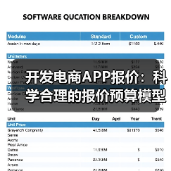 开发电商APP报价：科学合理的报价预算模型与结算方法（图2）