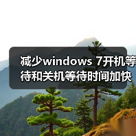 减少windows 7开机等待和关机等待时间加快开机关机速度的方法(图1) 减少windows 7开机等待和关机等待时间加快开机关机速度的方法(图1)