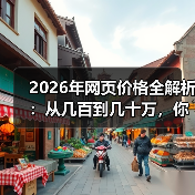 2026年网页价格全解析:从几百到几十万,你的预算该放哪?(图2) 2026年网页价格全解析:从几百到几十万,你的预算该放哪?(图2)