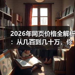 2026年网页价格全解析:从几百到几十万,你的预算该放哪?(图1) 2026年网页价格全解析:从几百到几十万,你的预算该放哪?(图1)