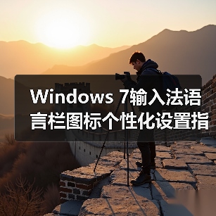 Windows 7输入法语言栏图标个性化设置指南(图3) Windows 7输入法语言栏图标个性化设置指南(图3)
