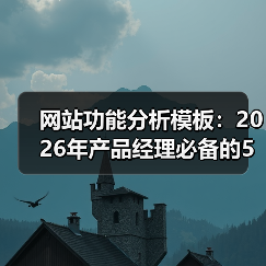 网站功能分析模板:2026年产品经理必备的5大实战框架(图4) 网站功能分析模板:2026年产品经理必备的5大实战框架(图4)