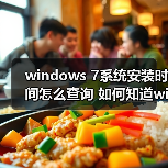 windows 7系统安装时间怎么查询 如何知道windows 7系统的安装时（图3）