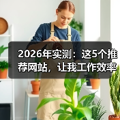 2026年实测：这5个推荐网站，让我工作效率飙升200%