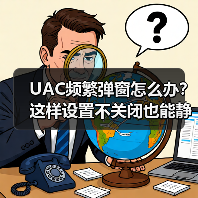 UAC频繁弹窗怎么办？这样设置不关闭也能静音（图4）